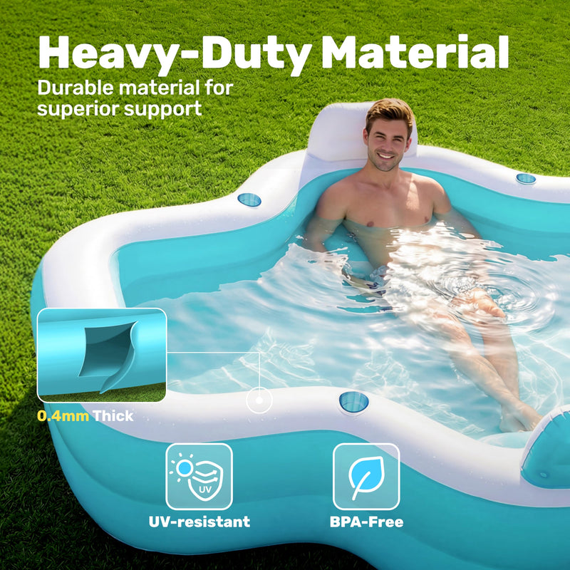 Inflatable Swimming Pool with Seats, 120