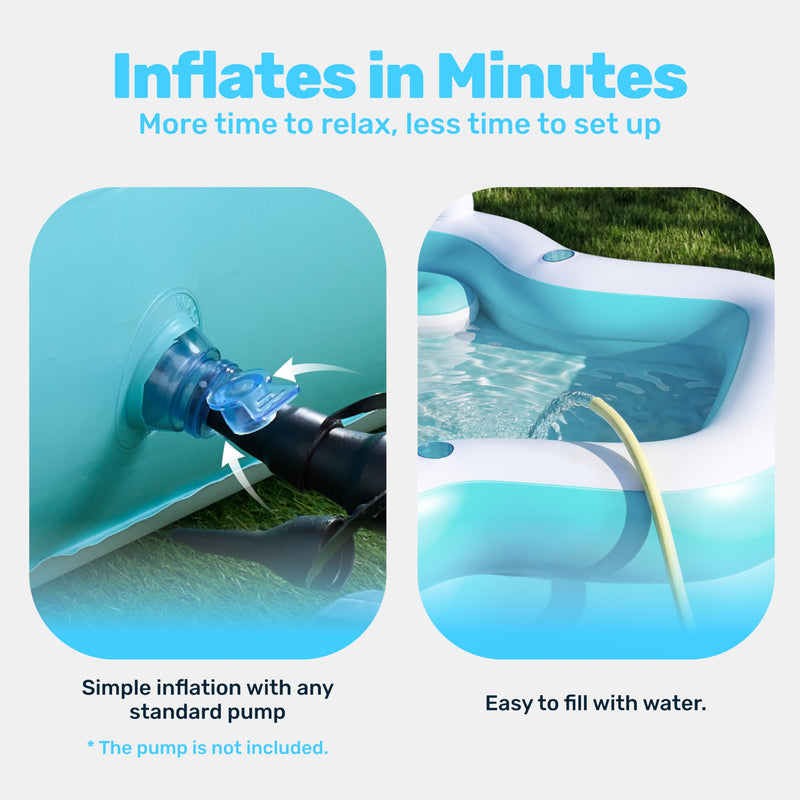 Inflatable Swimming Pool with Seats, 120