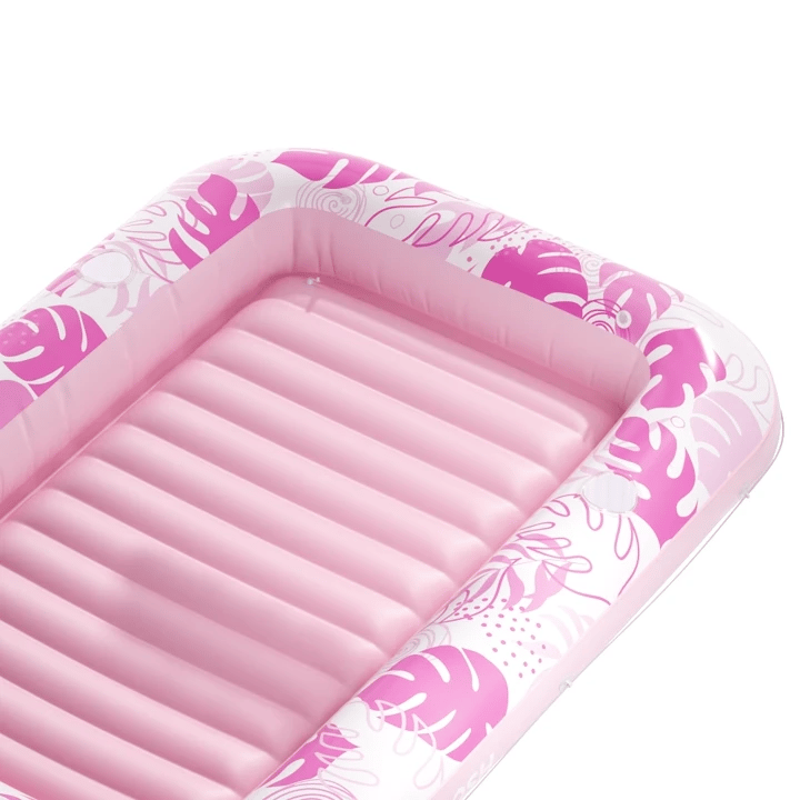 SLOOSH Inflatable Tanning Pool Lounger Float, Pink-XL, 85