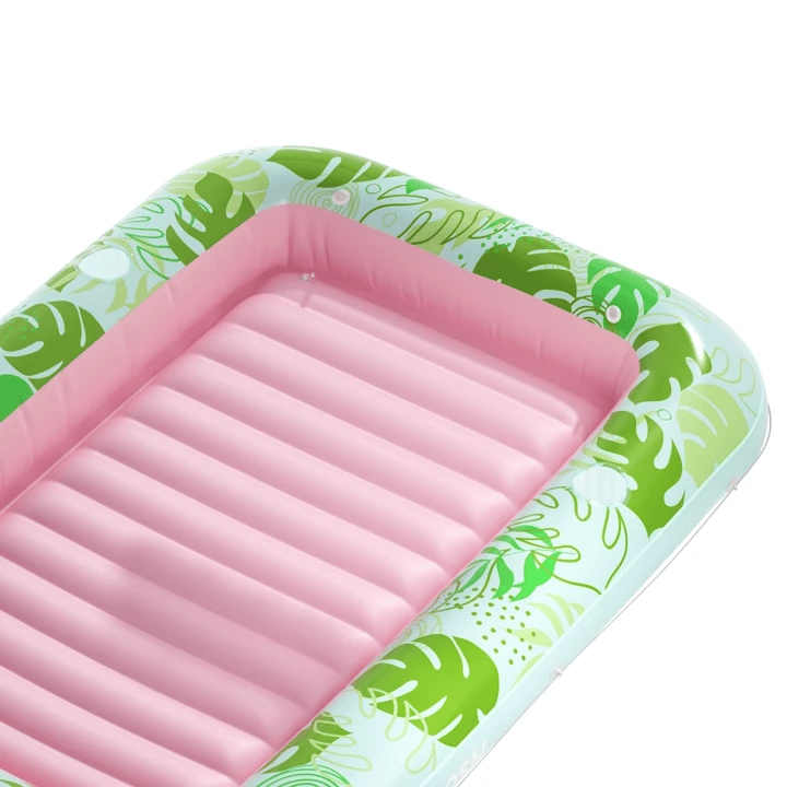 SLOOSH Inflatable Tanning Pool Lounger Float, Blue-XL, 85