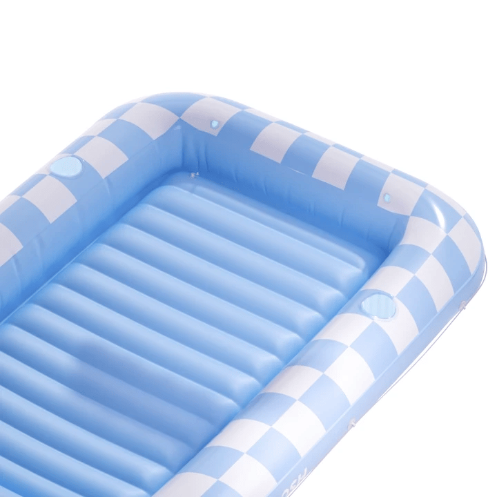 SLOOSH Inflatable Tanning Pool Lounger Float, Purple Chase Flower Bloom State, 70