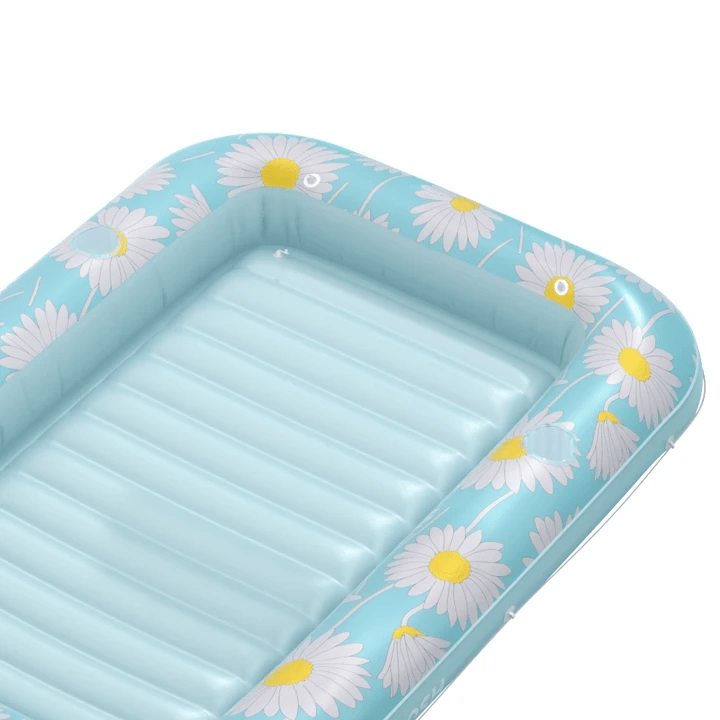 SLOOSH Inflatable Tanning Pool Lounger Float, Pink Tie-dye-Bliss State, 70