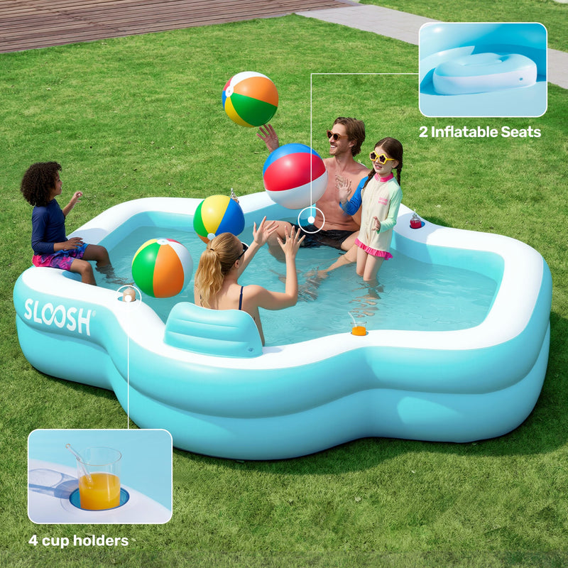 Inflatable Swimming Pool with Seats, 120