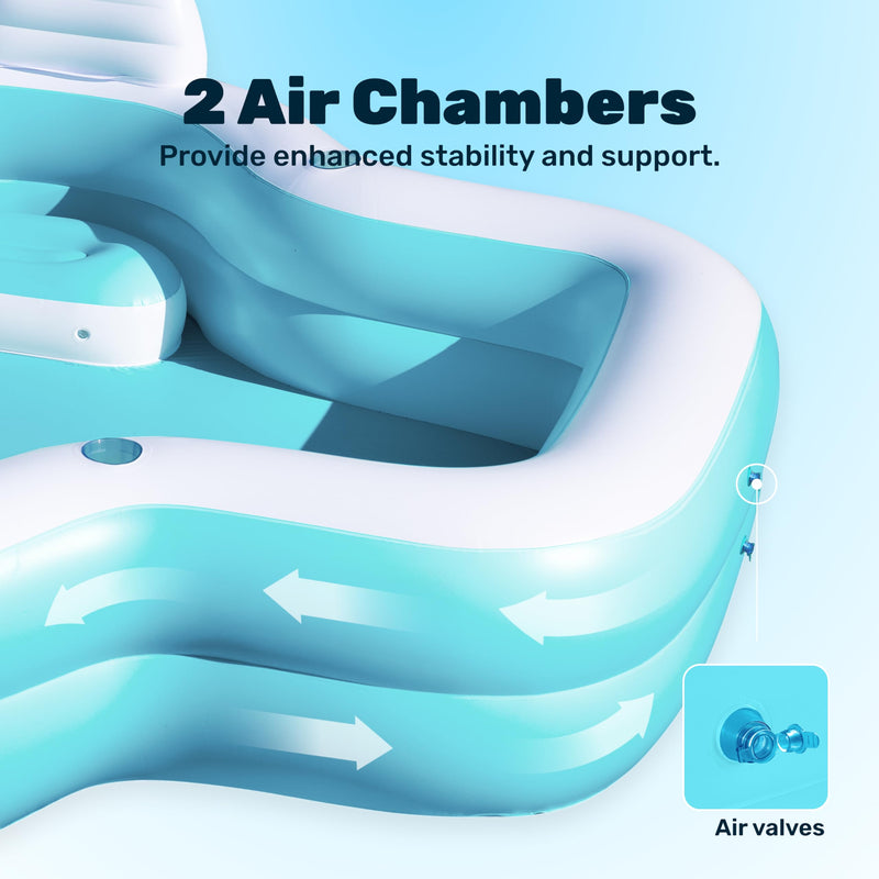 Inflatable Swimming Pool with Seats, 120