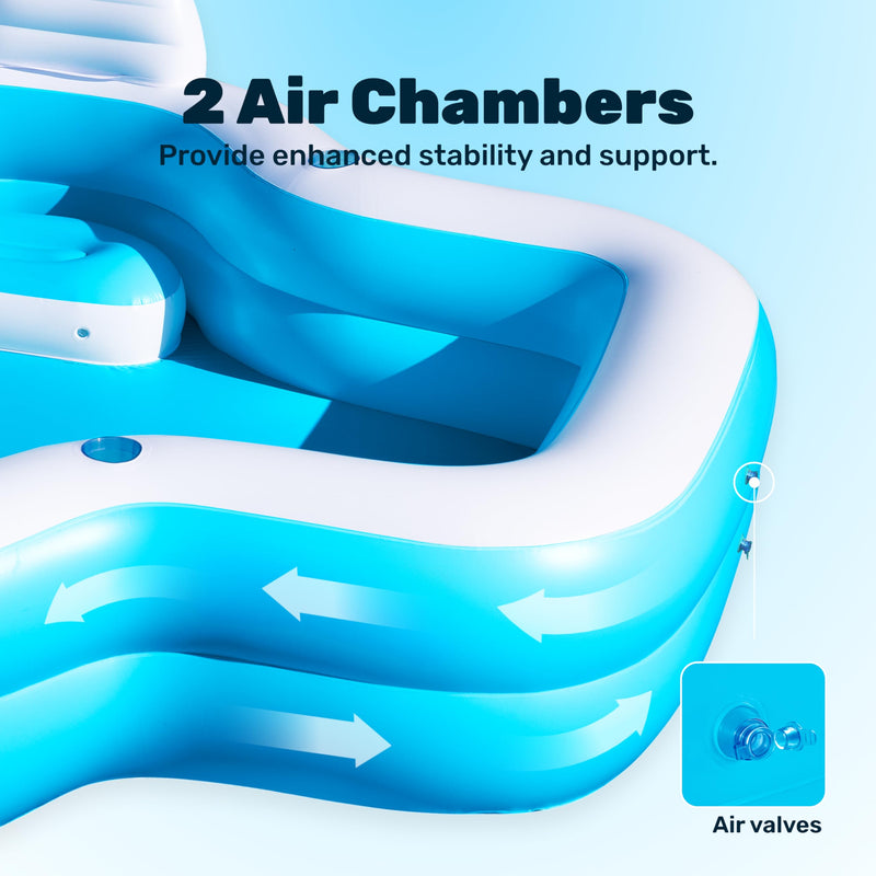 Inflatable Swimming Pool with Seats, 120