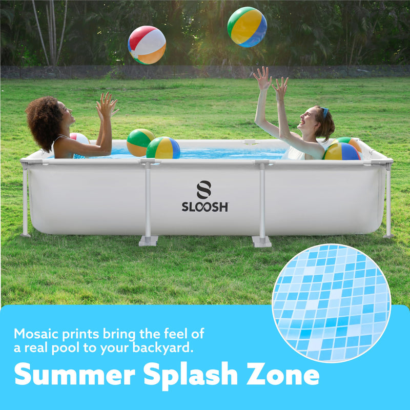 SLOOSH Rectangular Above Ground Pool - 10ft x 7ft x 30inch