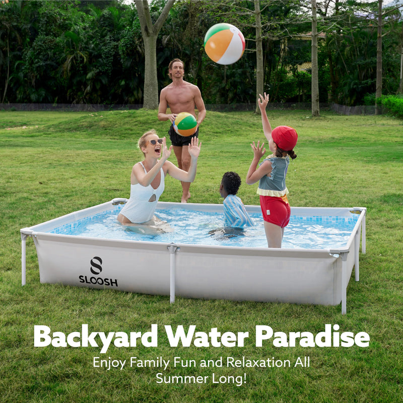 SLOOSH Rectangular Above Ground Pool - 7ft x 5ft x 23inch