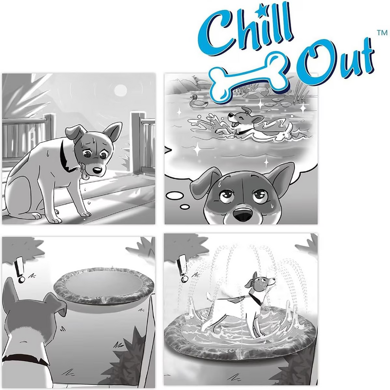 Chill Out - Sprinkler Fun Mat Cool Down Play Mat for Pets