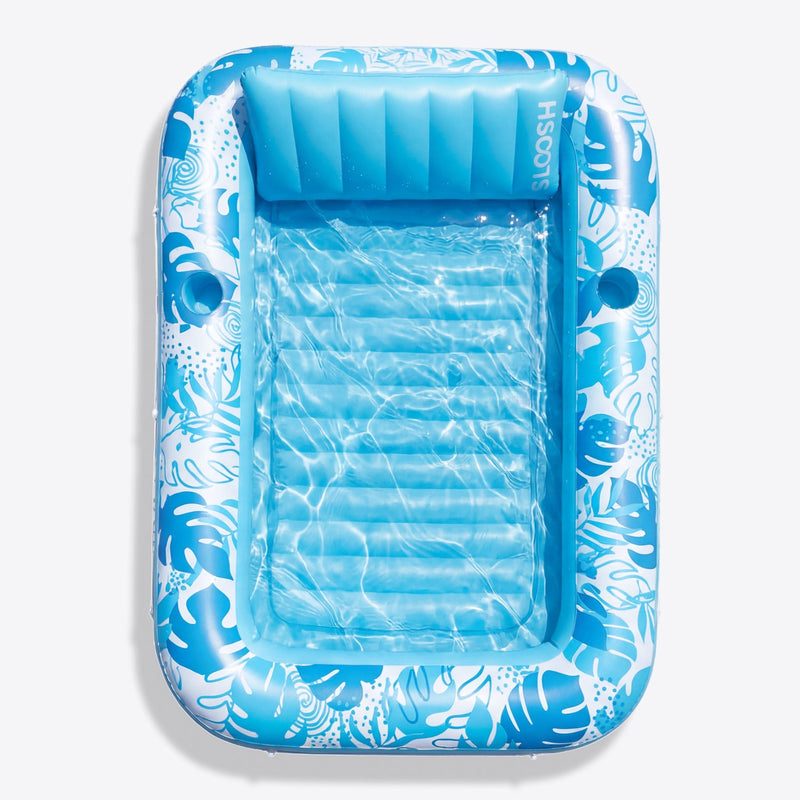 SLOOSH Inflatable Tanning Pool Lounger Float, Pink-XL, 85