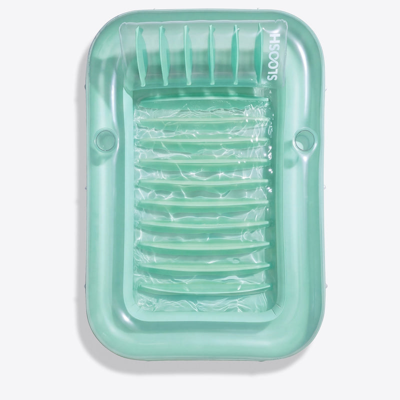 SLOOSH Transparent Inflatable Tanning Pool Lounger Float, 85