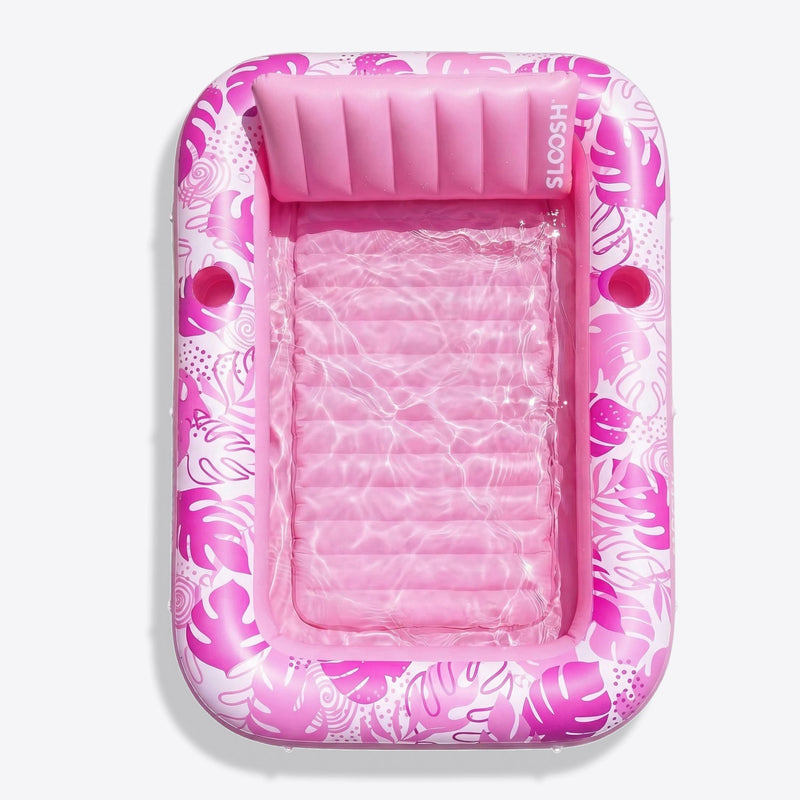 SLOOSH Inflatable Tanning Pool Lounger Float, Blue-L, 70