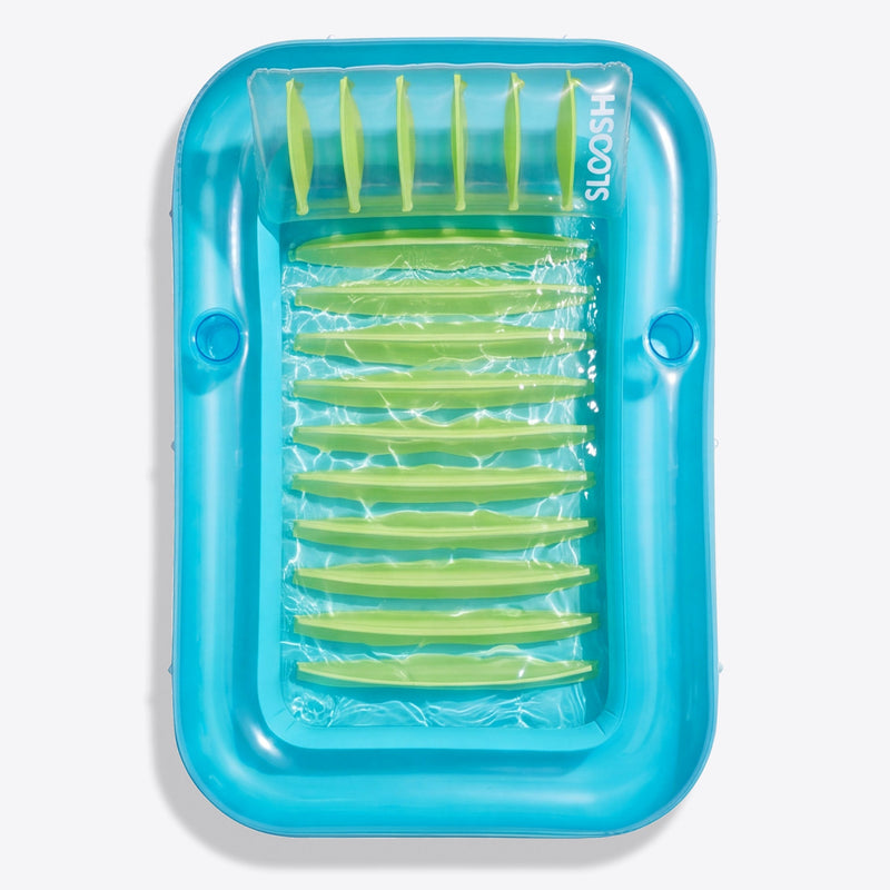 SLOOSH Transparent Inflatable Tanning Pool Lounger Float, 85