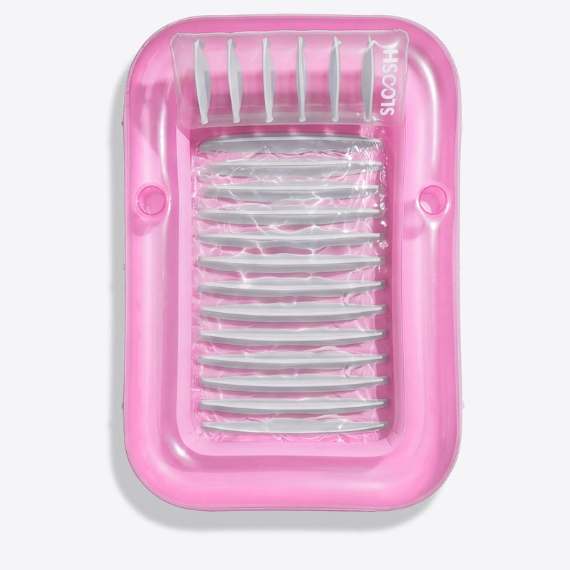 SLOOSH Transparent Inflatable Tanning Pool Lounger Float,  70