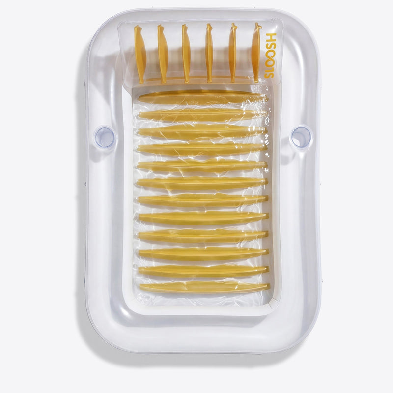 SLOOSH Transparent Inflatable Tanning Pool Lounger Float,  70