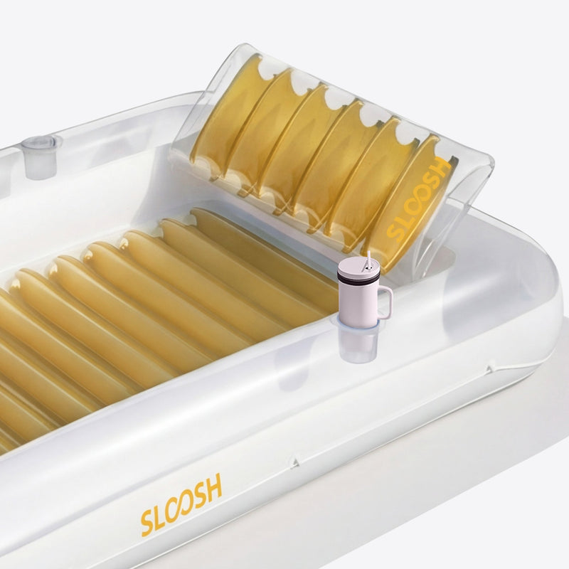 SLOOSH Transparent Inflatable Tanning Pool Lounger Float,  70