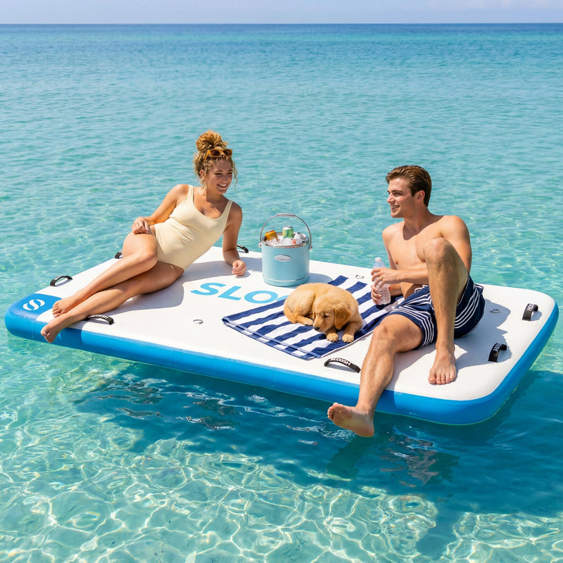 SLOOSH Inflatable Floating Dock 8Ft x 5Ft