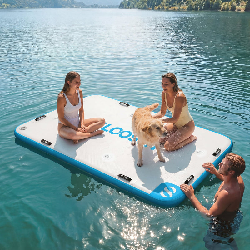 SLOOSH Inflatable Floating Dock 8Ft x 5Ft