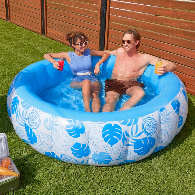 SLOOSH Inflatable Round Swimming Pool for Family, 5.5' x 20