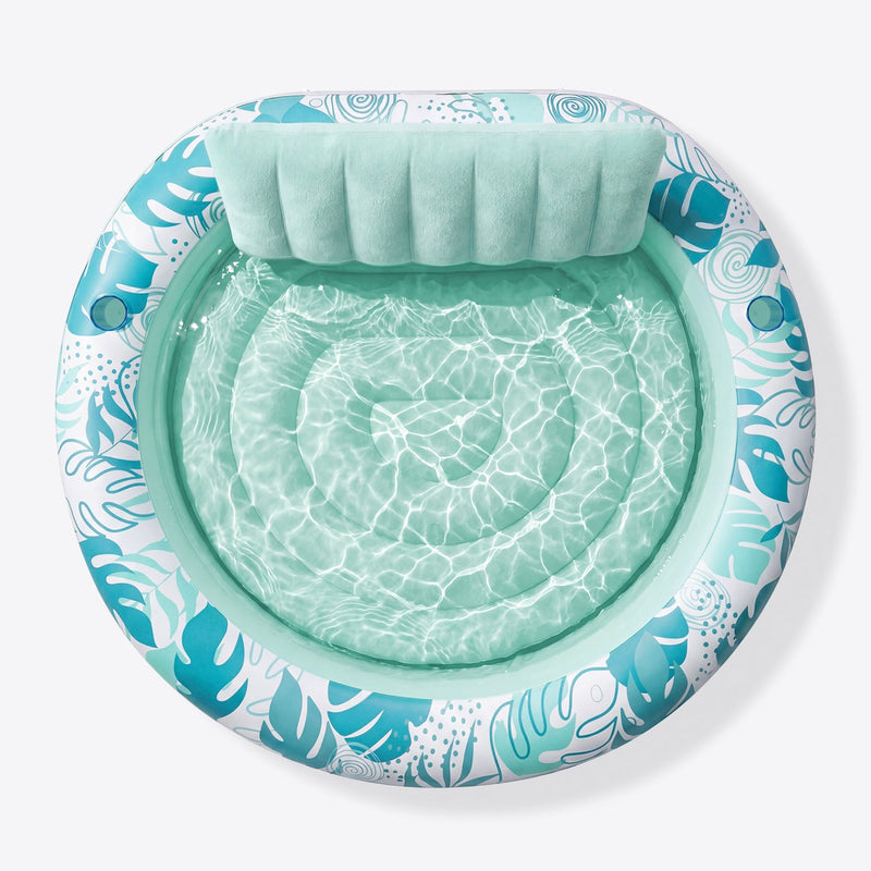SLOOSH Inflatable Round Float Tanning Pool, Pink, 72