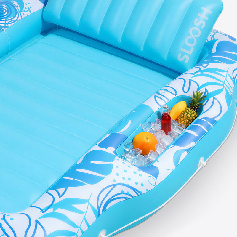 SLOOSH Tropical Leaves Suntan with Cooler