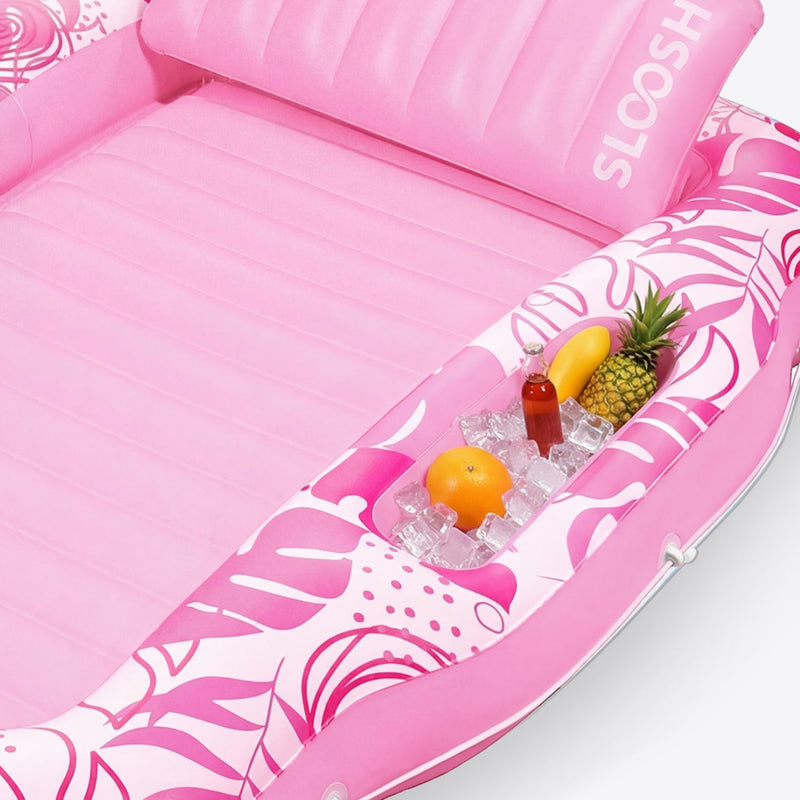 SLOOSH Tropical Leaves Suntan with Cooler