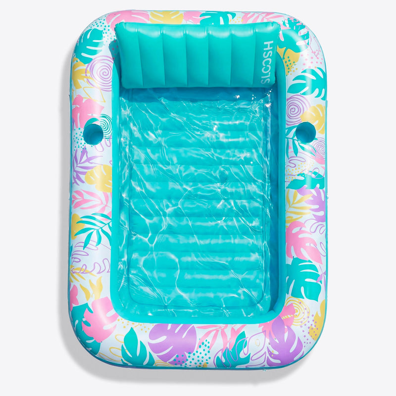 SLOOSH Inflatable Tanning Pool Lounger Float,  Purple-L, 70