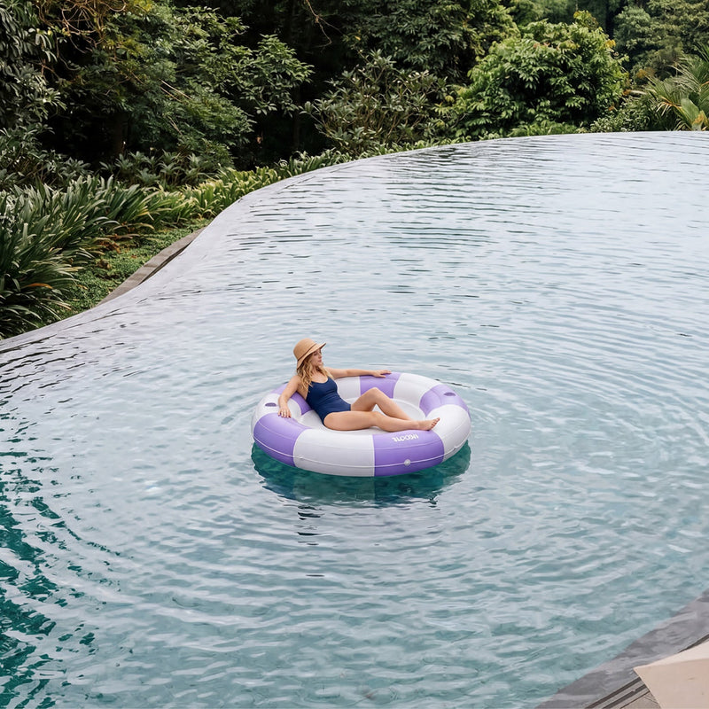 SLOOSH Inflatable Water Hammock, Purple Chase Flower-Bloom State