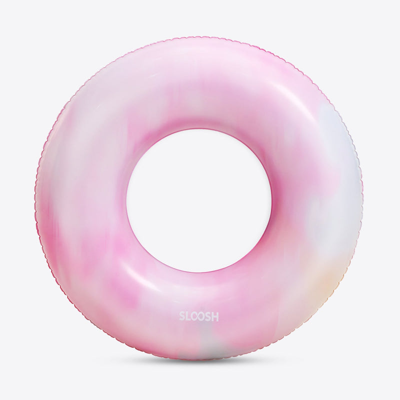 SLOOSH Inflatable Swim Ring, Purple Chase Flower-Bloom State